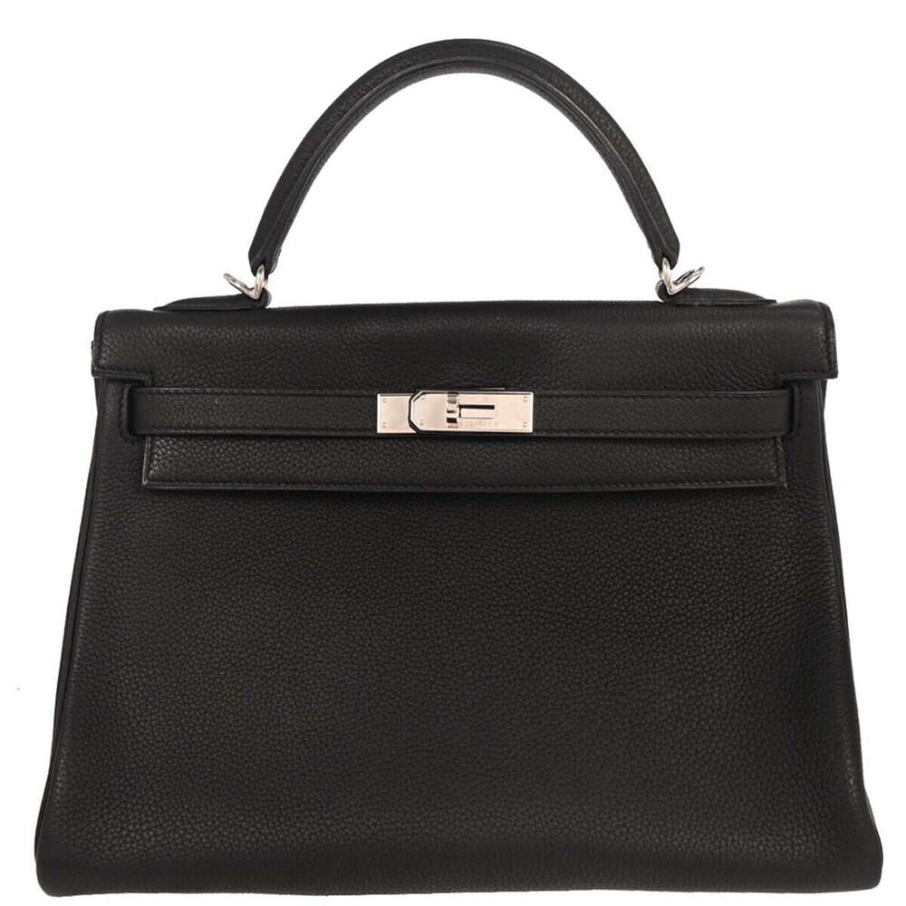 Hermes Kelly Black Togo with Gold Hardware 32